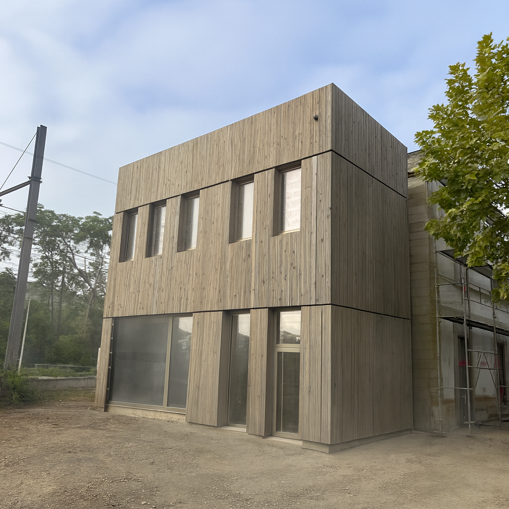 Rénovation de la gare ferroviaire de Martres Tolosane en Haute Garonne par NCCB Charpente Construction Bois 