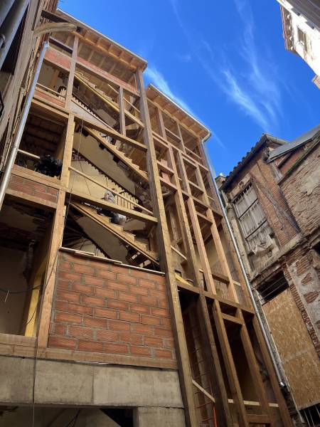 Travaux de restauration sur bâtiment classé avec diagnostic structurel et intervention patrimoniale à Flourens en Haute-Garonne et ses environs